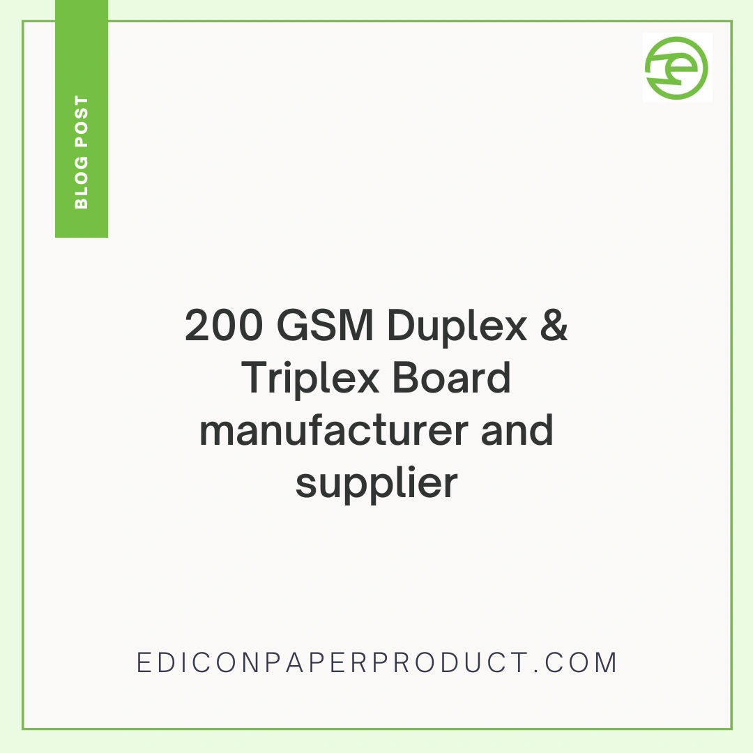 200 GSM Duplex & Triplex Board manufacturer and supplier